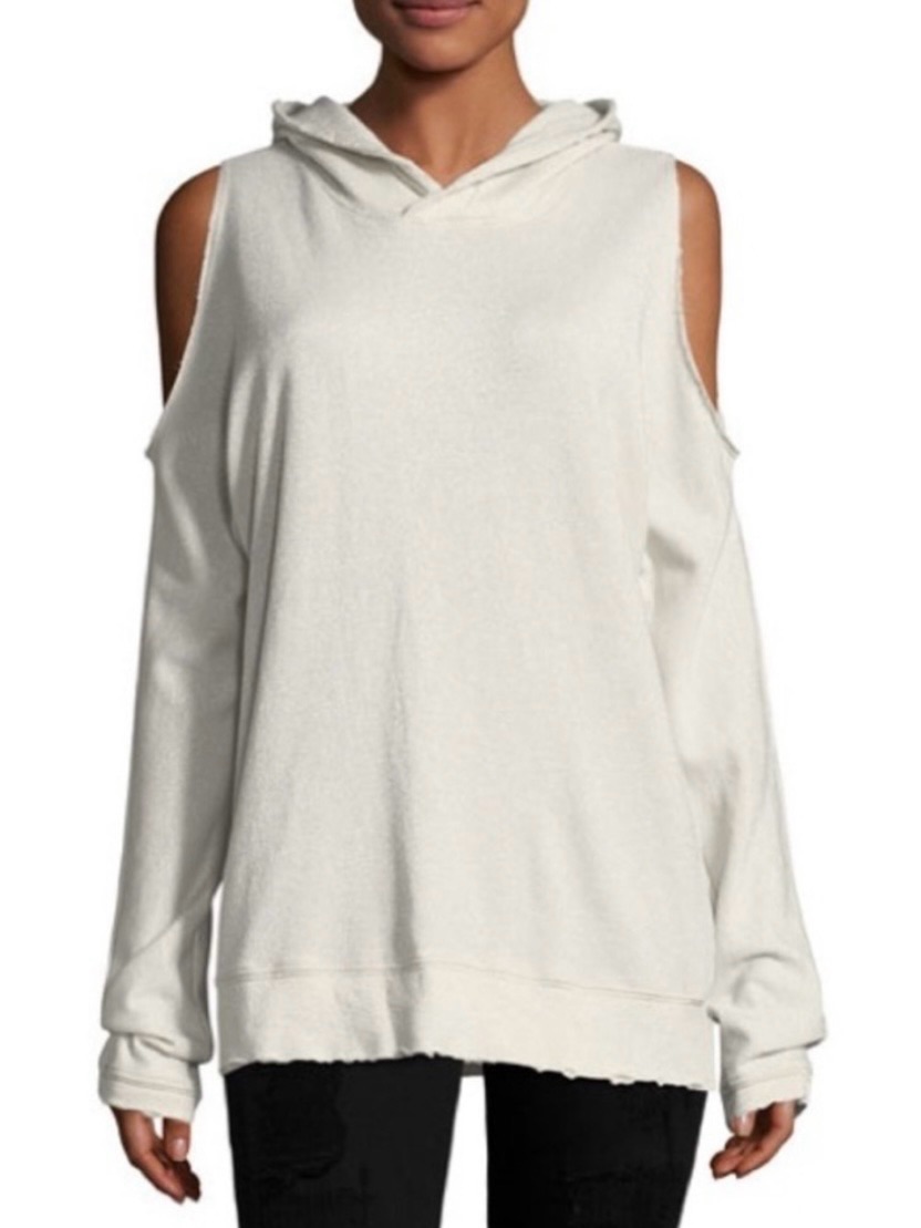 Rta Juno Cold Shoulder Hooded Sweater